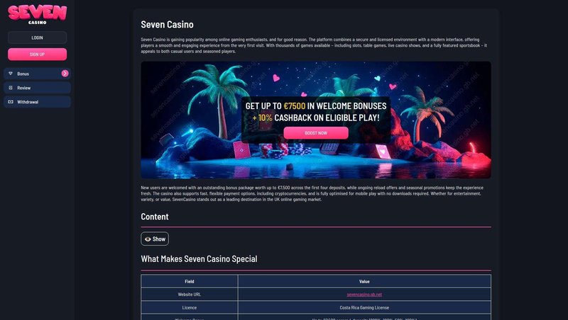 Surprising Start: A 50% Welcome Boost, seven casino uk login